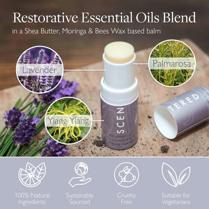 Aromatherapy Balm Stick - Sleep Well Lavender Essential Oil Roll on to Help Sleep - All Natural Sleep Aid with Palmarosa & Ylang Ylang - Aromatherapy Gifts for Women