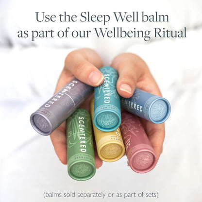 Aromatherapy Balm Stick - Sleep Well Lavender Essential Oil Roll on to Help Sleep - All Natural Sleep Aid with Palmarosa & Ylang Ylang - Aromatherapy Gifts for Women