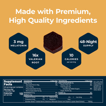 Sleep Aid Gummies, 12-Pack, Mango Flavor